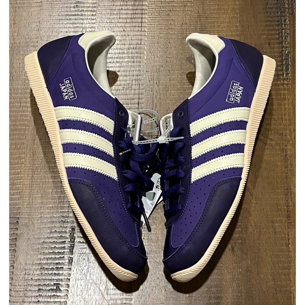 Adidas‎ Japan Women Purple Cream Stripes Casual Sneakers Shoes Size 9